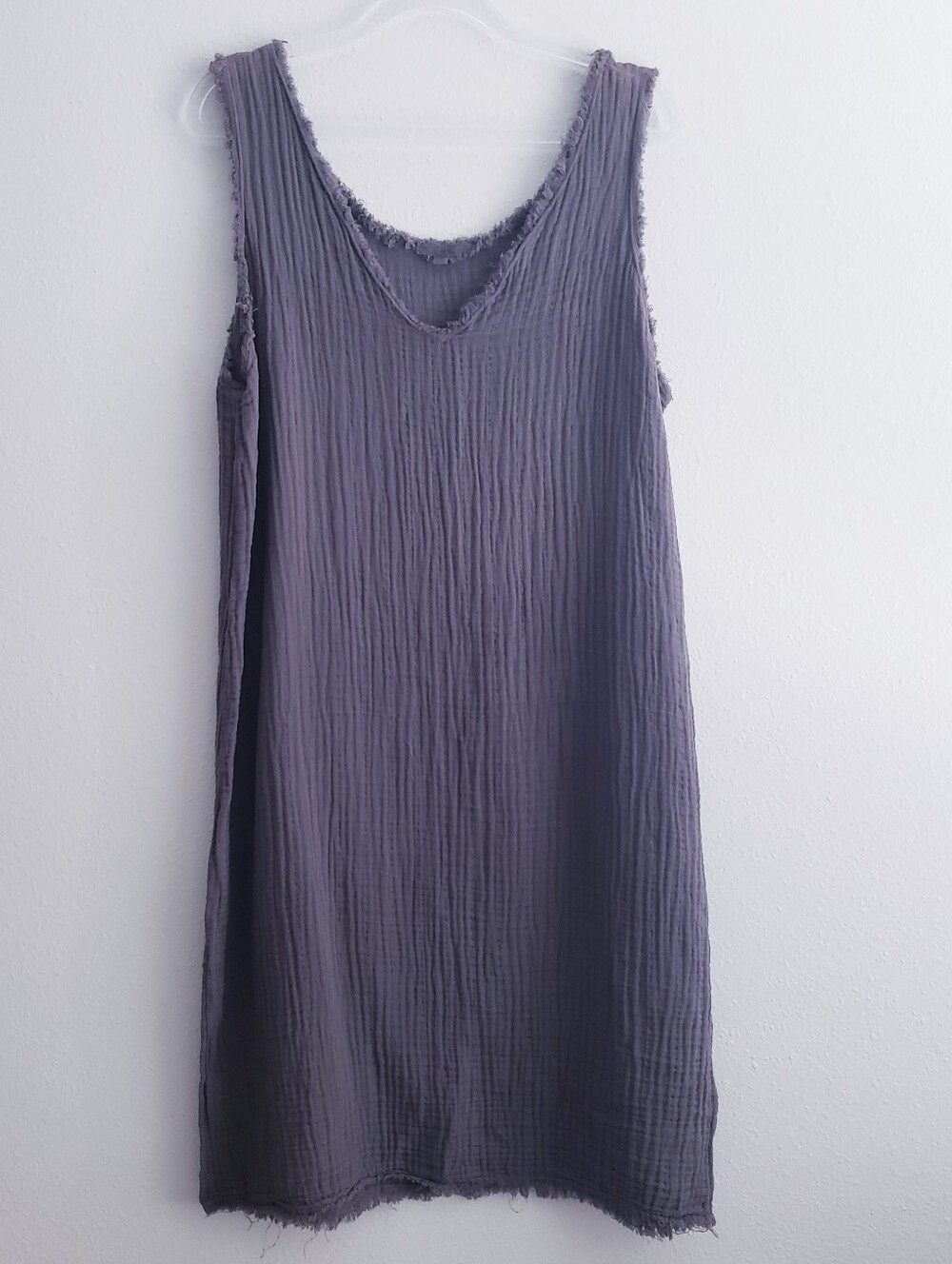 It Is Well Waffle Knit Sleeveless V-Neckline Mini Bohemian Dress - Picture 2 of 9